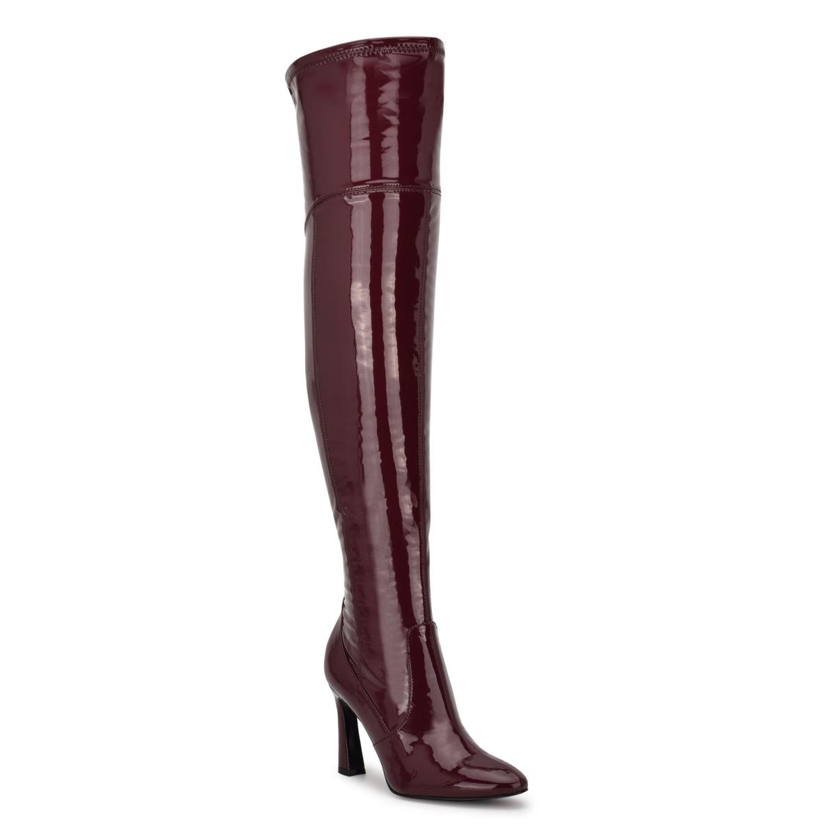 Pink Women's Nine West Sizzle Over The Knee Heel Boots | BIPF47860