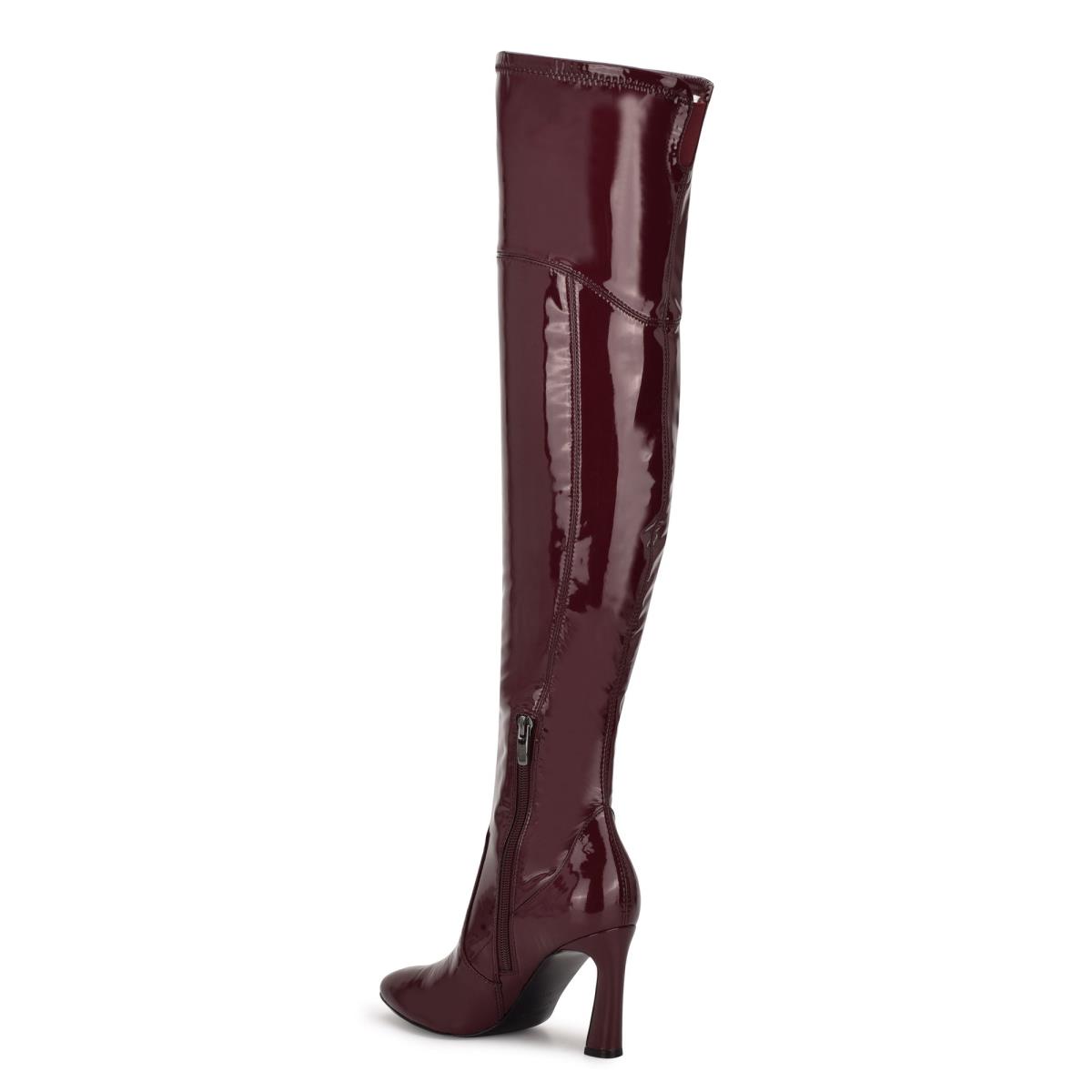 Pink Women's Nine West Sizzle Over The Knee Heel Boots | BIPF47860