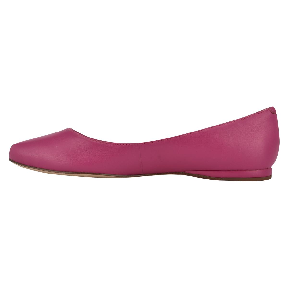 Pink Women's Nine West Speakup Almond Toe Ballet Flats | LSNO73960