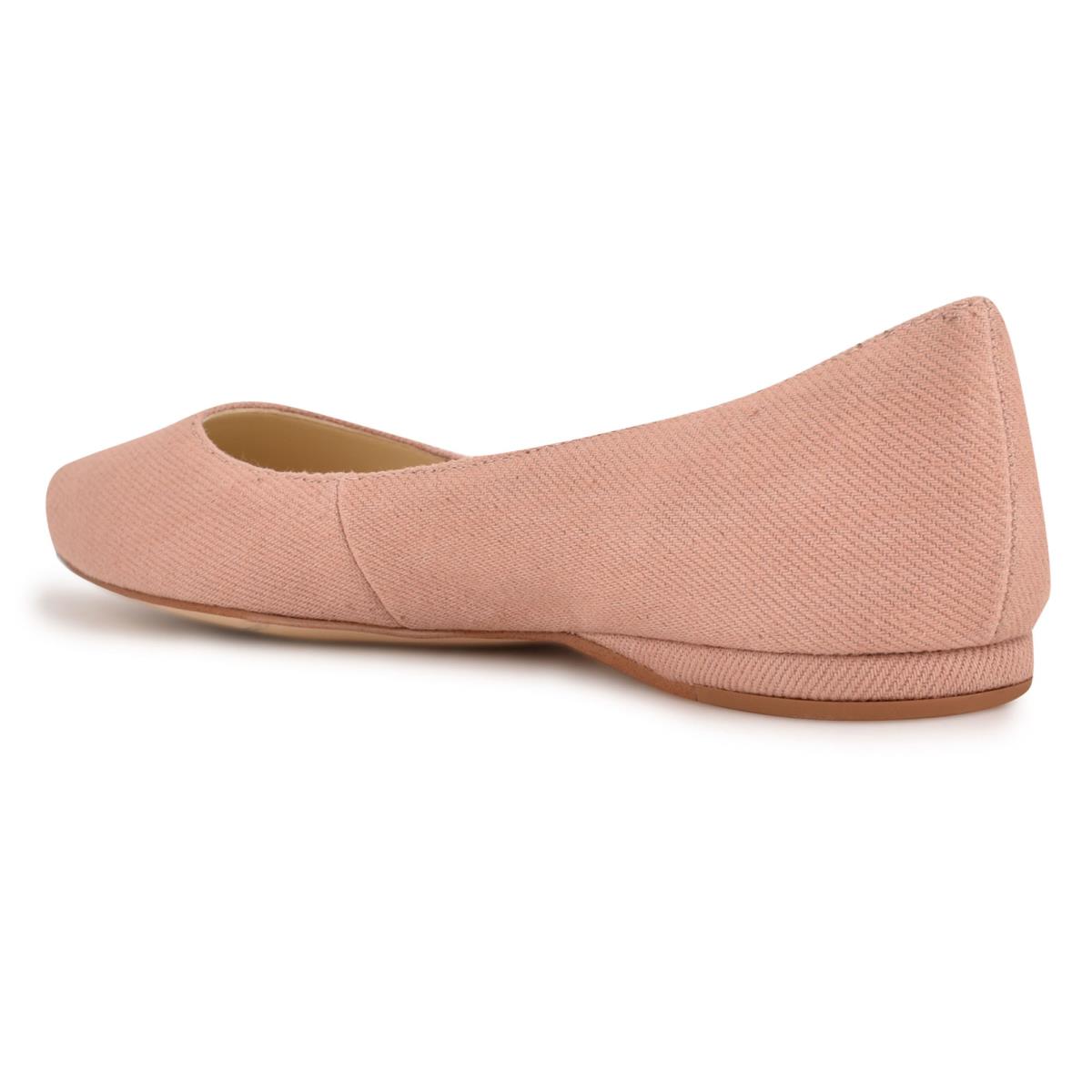 Pink Women's Nine West Speakup Almond Toe Ballet Flats | YDNB49328