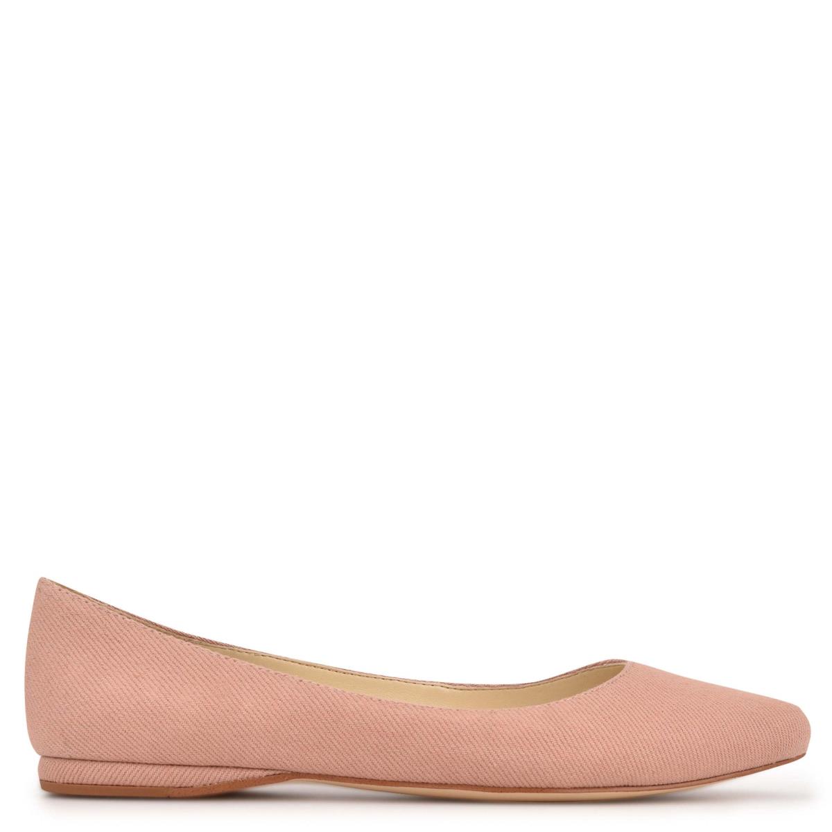 Pink Women\'s Nine West Speakup Almond Toe Ballet Flats | YDNB49328