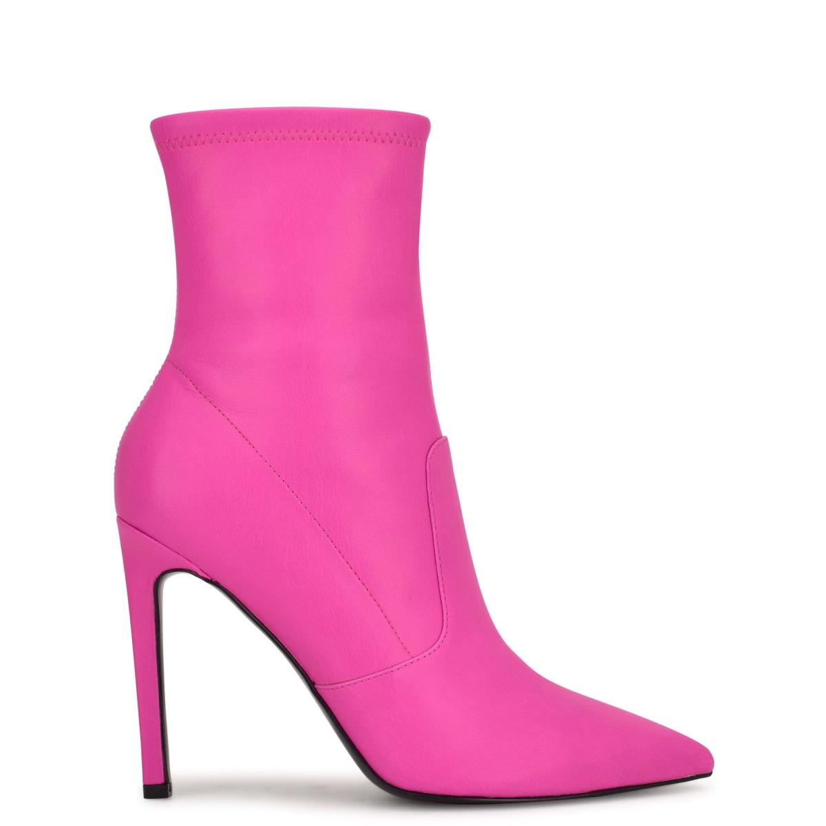 Pink Women\'s Nine West Teoy Dress Booties | WXJS97543