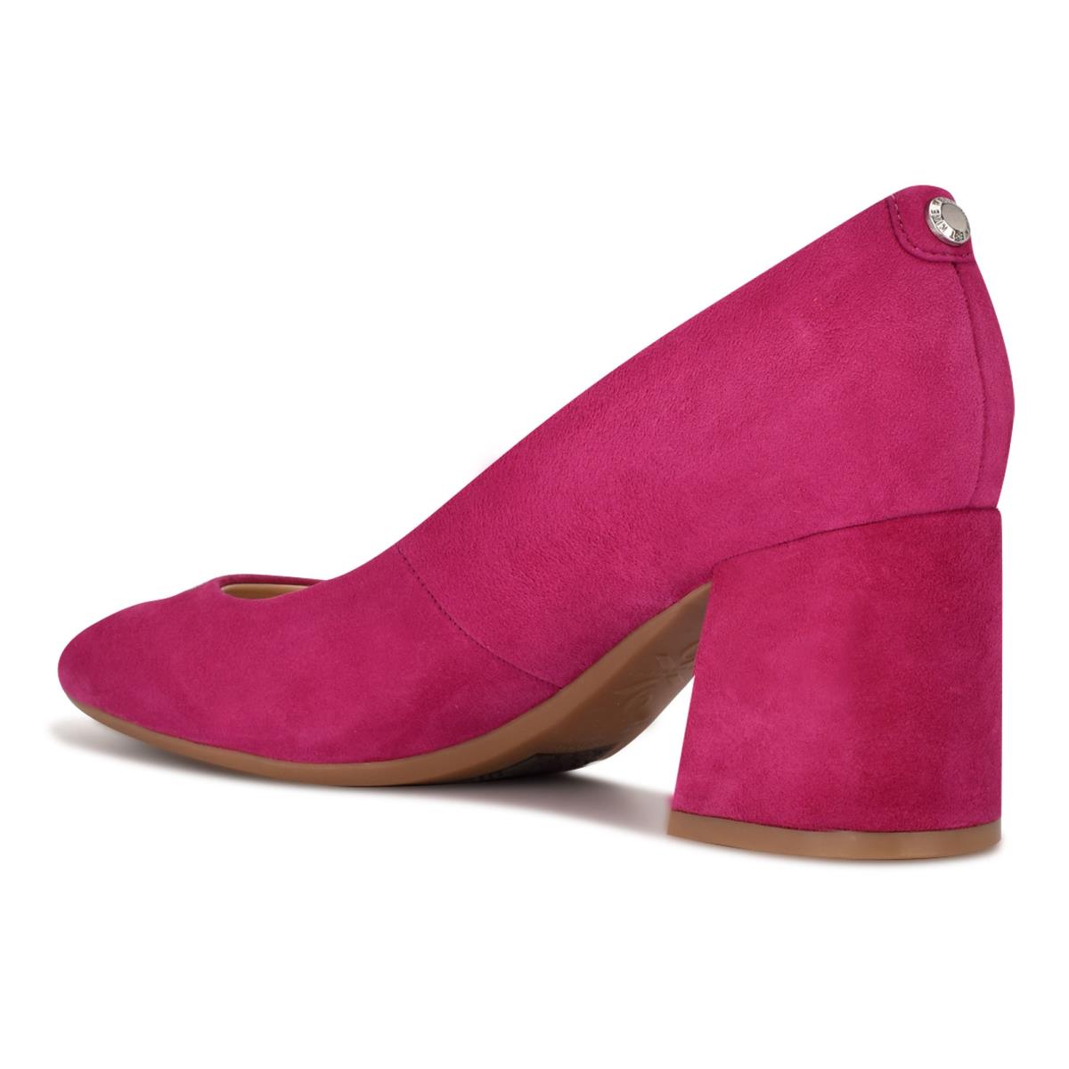 Pink Women's Nine West Vibe 9x9 Block Heel Pumps | DKGZ04753