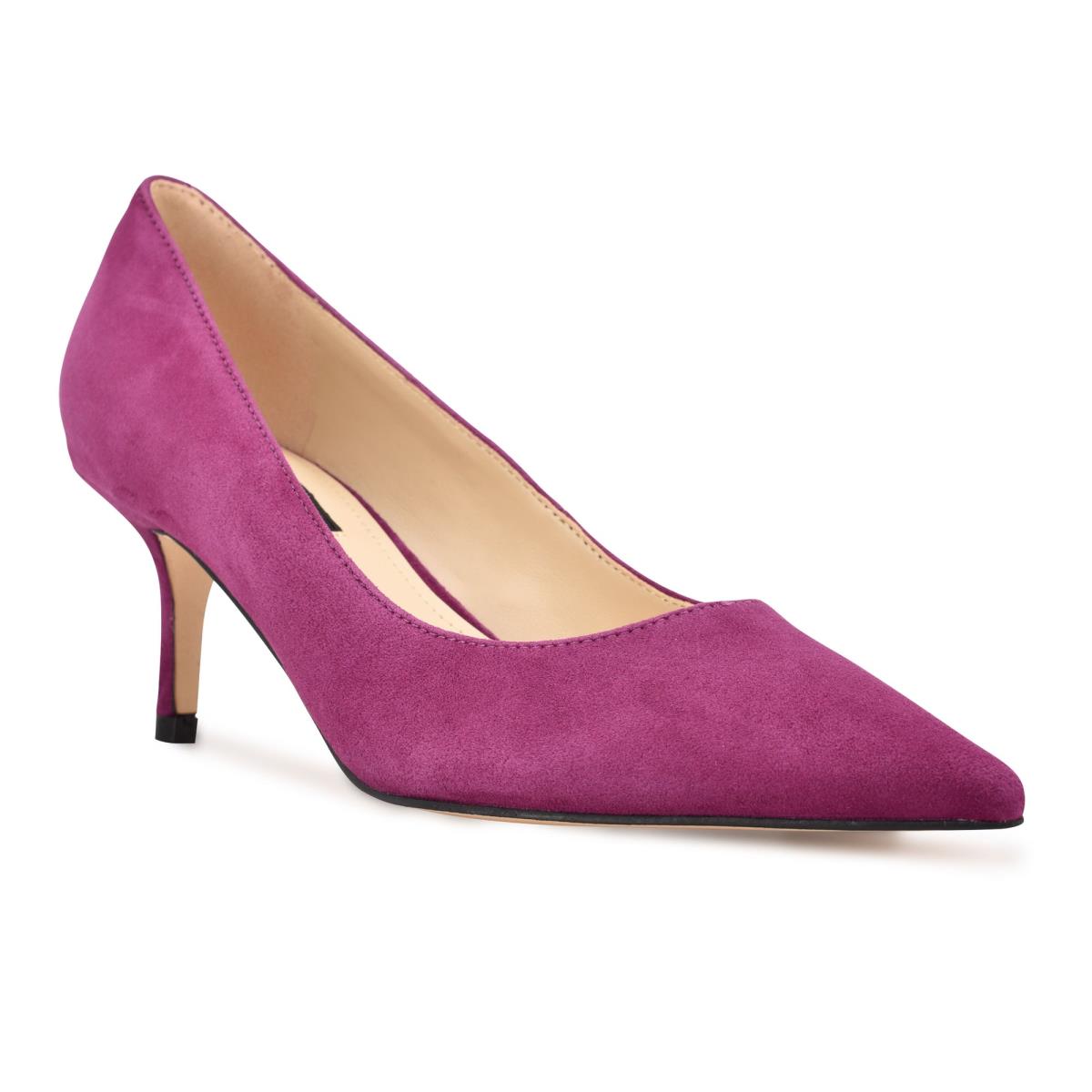 Purple Women's Nine West Arlene Pointy Toe Pumps | TFQM10237