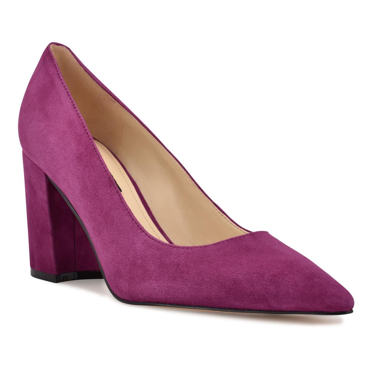 Purple Women's Nine West Cara Dress Pumps | ZGUJ15297