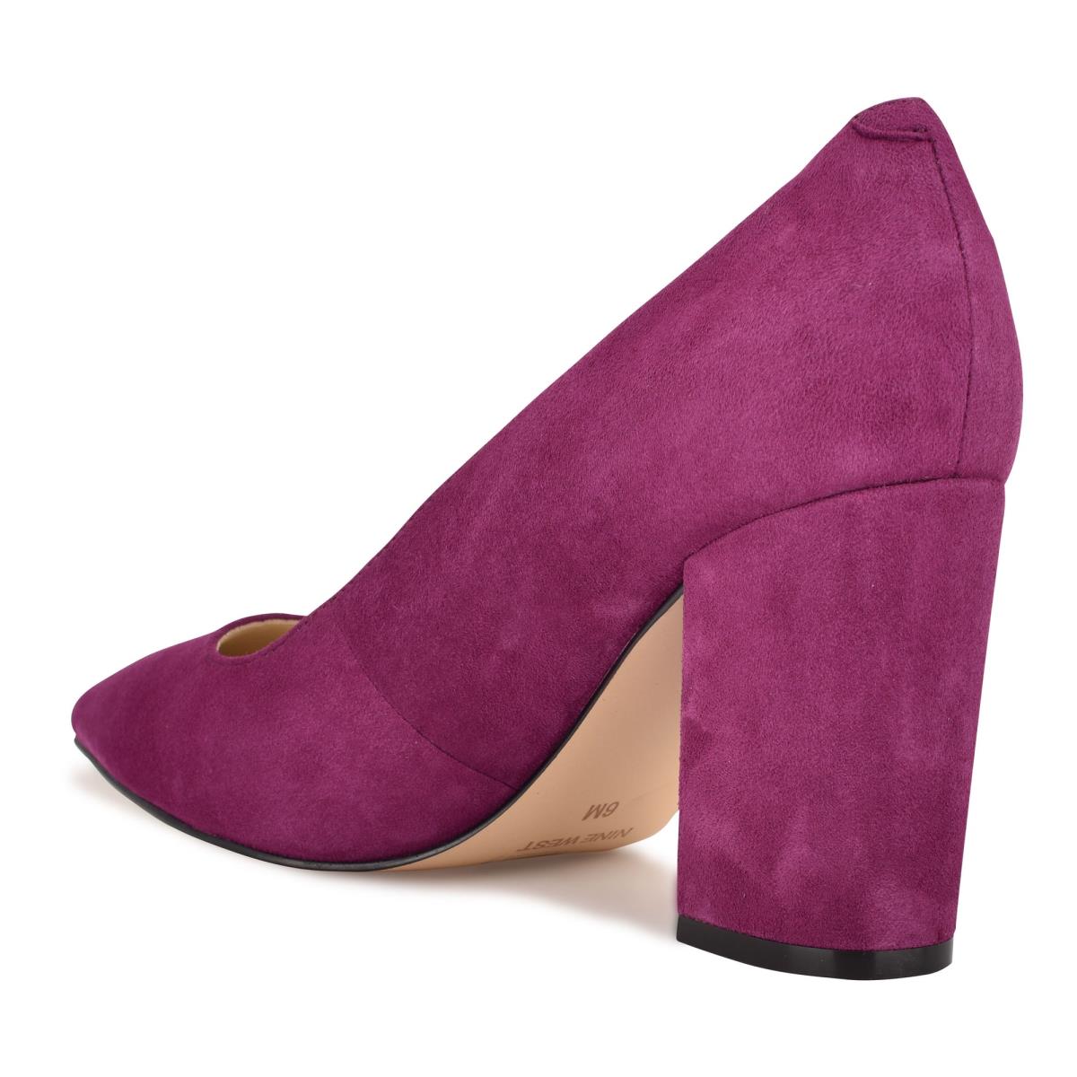 Purple Women's Nine West Cara Dress Pumps | ZGUJ15297