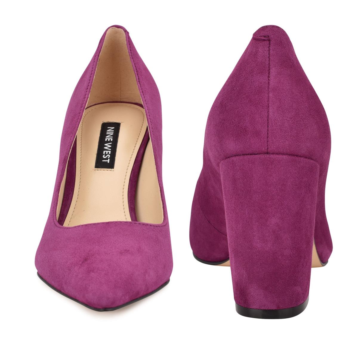 Purple Women's Nine West Cara Dress Pumps | ZGUJ15297