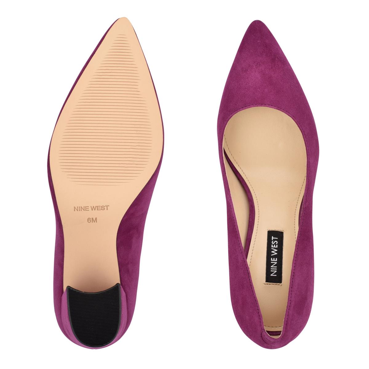 Purple Women's Nine West Cara Dress Pumps | ZGUJ15297