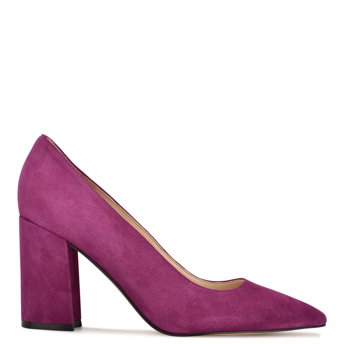 Purple Women\'s Nine West Cara Dress Pumps | ZGUJ15297