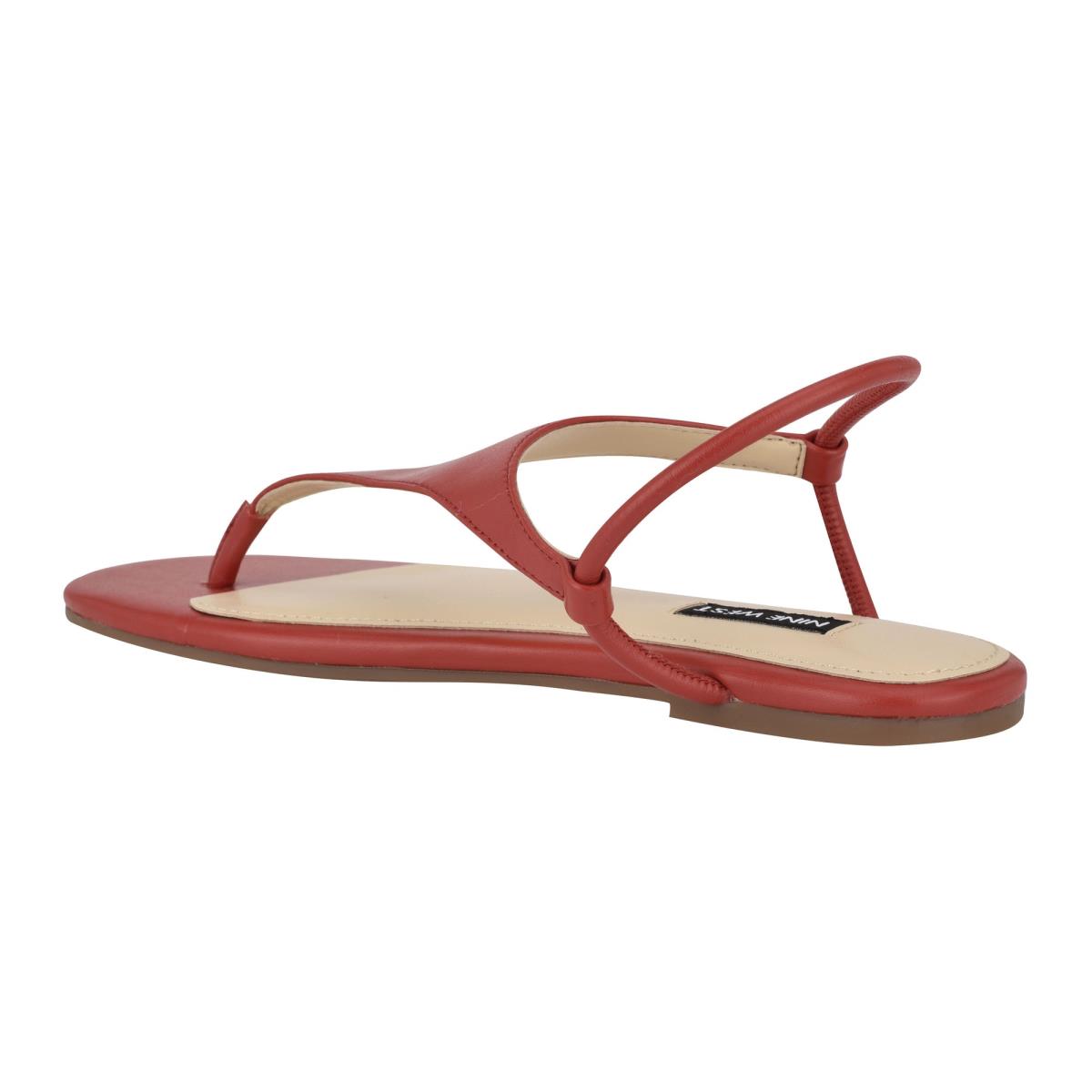 Red Women's Nine West Braydin Stretch Flat Sandals | HKCQ30761