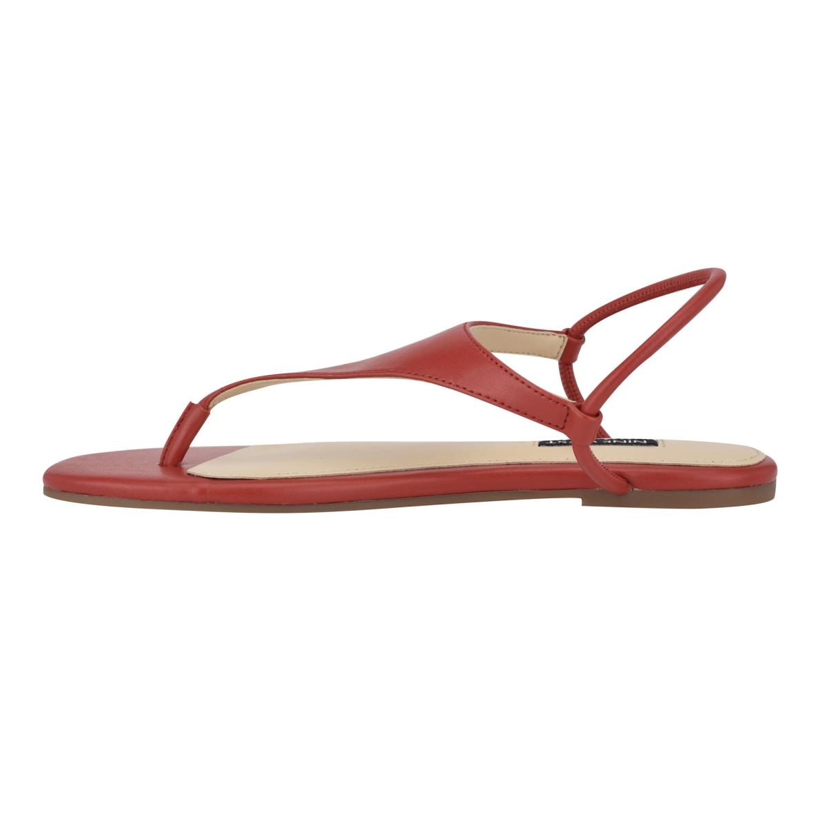 Red Women's Nine West Braydin Stretch Flat Sandals | HKCQ30761