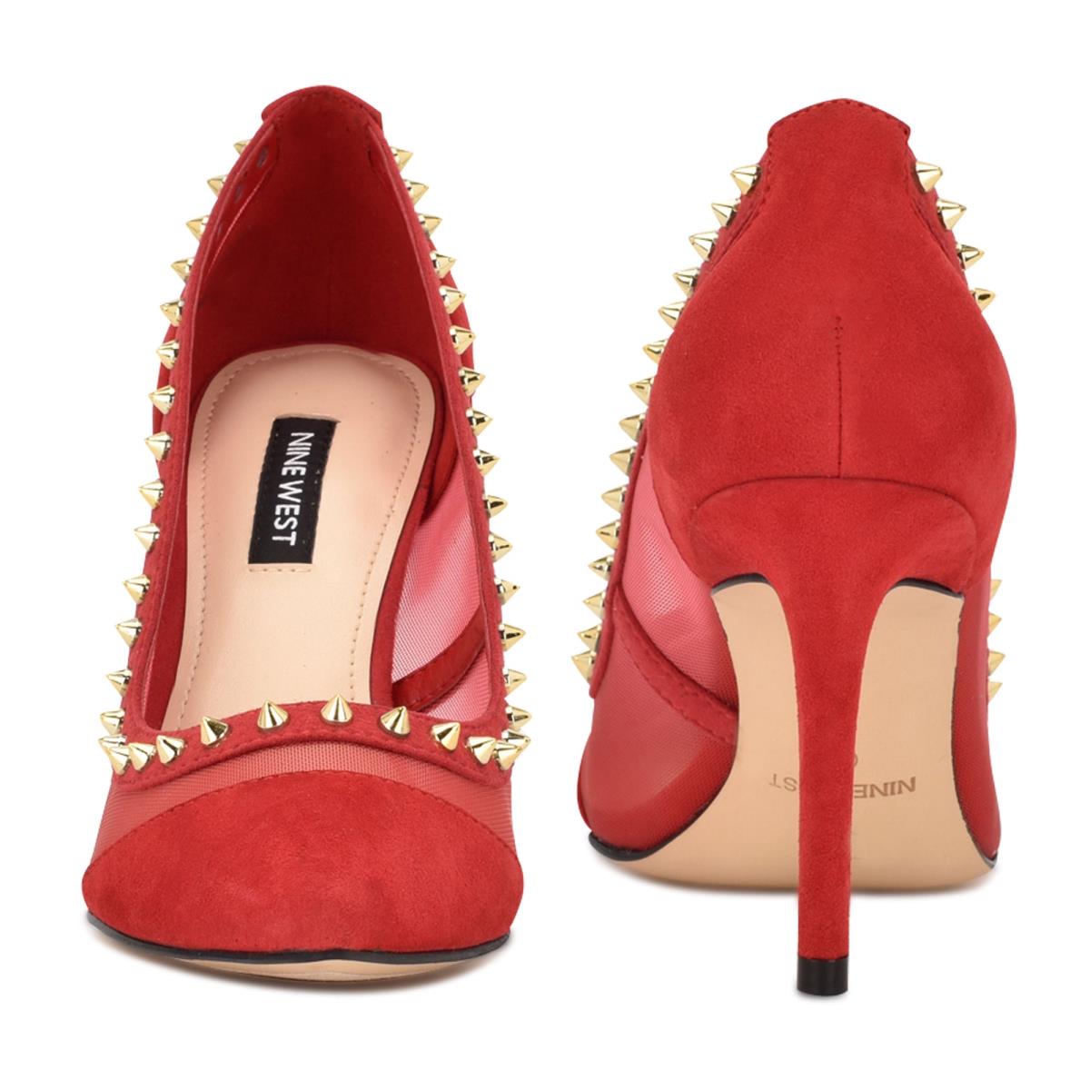 Red Women's Nine West Erian Pointy Toe Pumps | VMBE39706