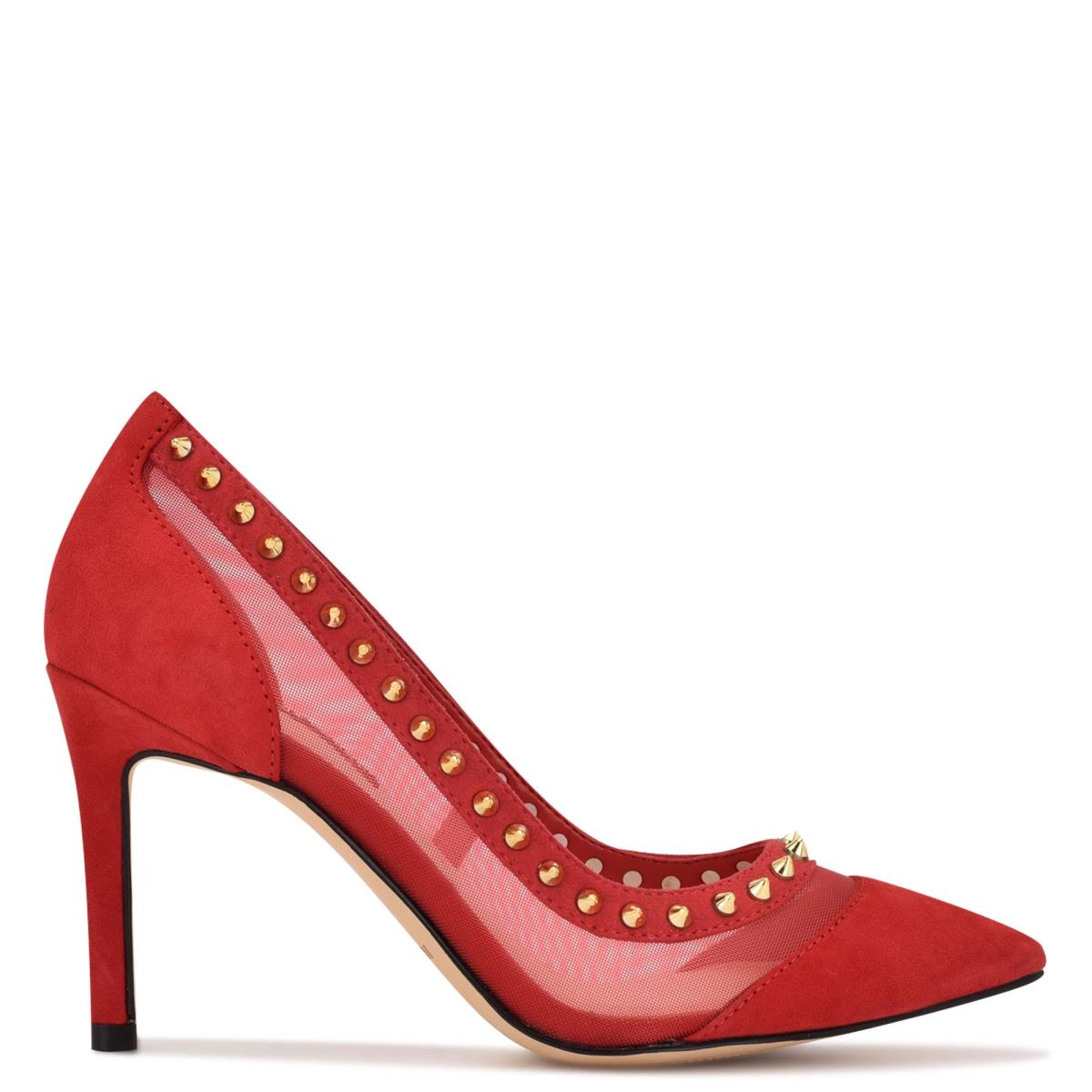 Red Women\'s Nine West Erian Pointy Toe Pumps | VMBE39706