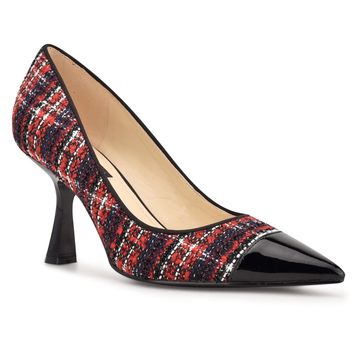 Red Women's Nine West Hippa Pointy Toe Pumps | PZIR81574