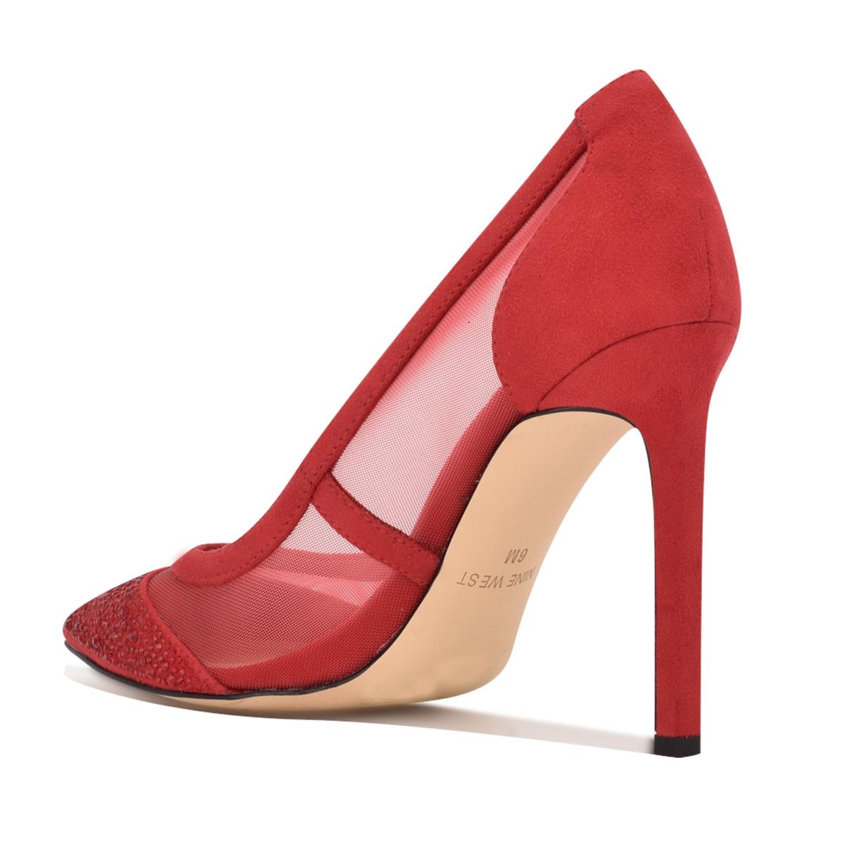 Red Women's Nine West Tayen Dress Pumps | WGFT19706