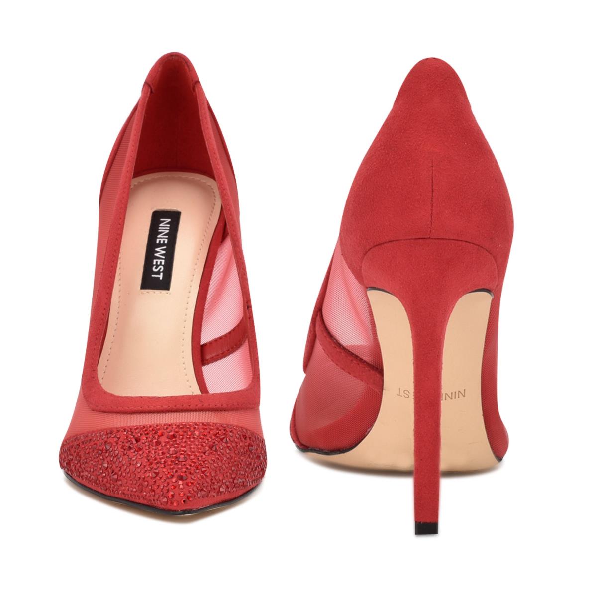 Red Women's Nine West Tayen Dress Pumps | WGFT19706