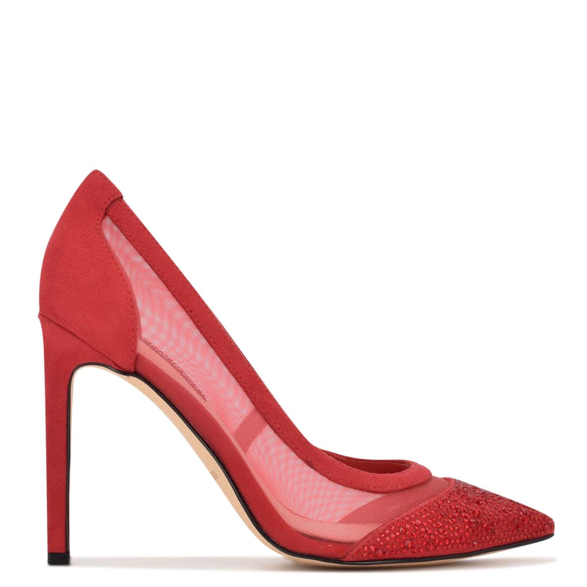 Red Women\'s Nine West Tayen Dress Pumps | WGFT19706