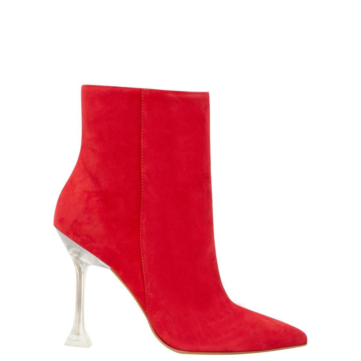 Red Women\'s Nine West Tonight Dress Booties | IBKH50163