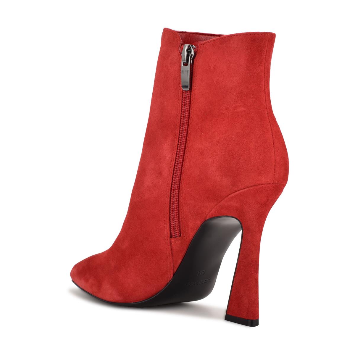 Red Women's Nine West Torrie Dress Booties | SFGV25097