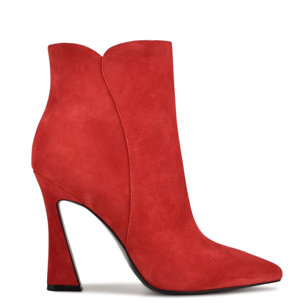 Red Women\'s Nine West Torrie Dress Booties | SFGV25097