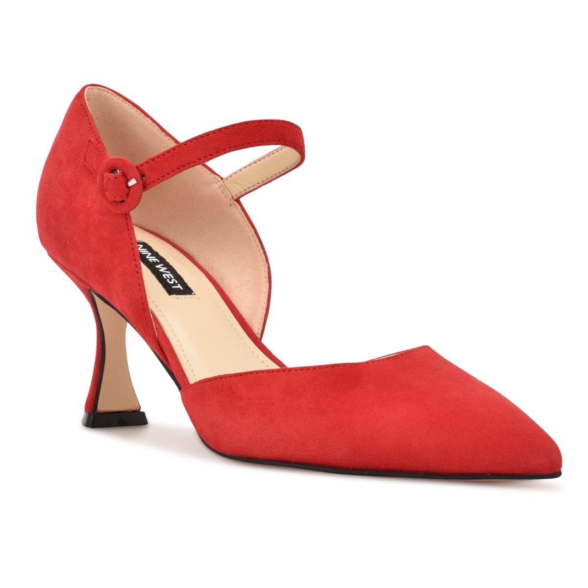 Red Women's Nine West Wanah Pointy Toe Pumps | XFEP51730