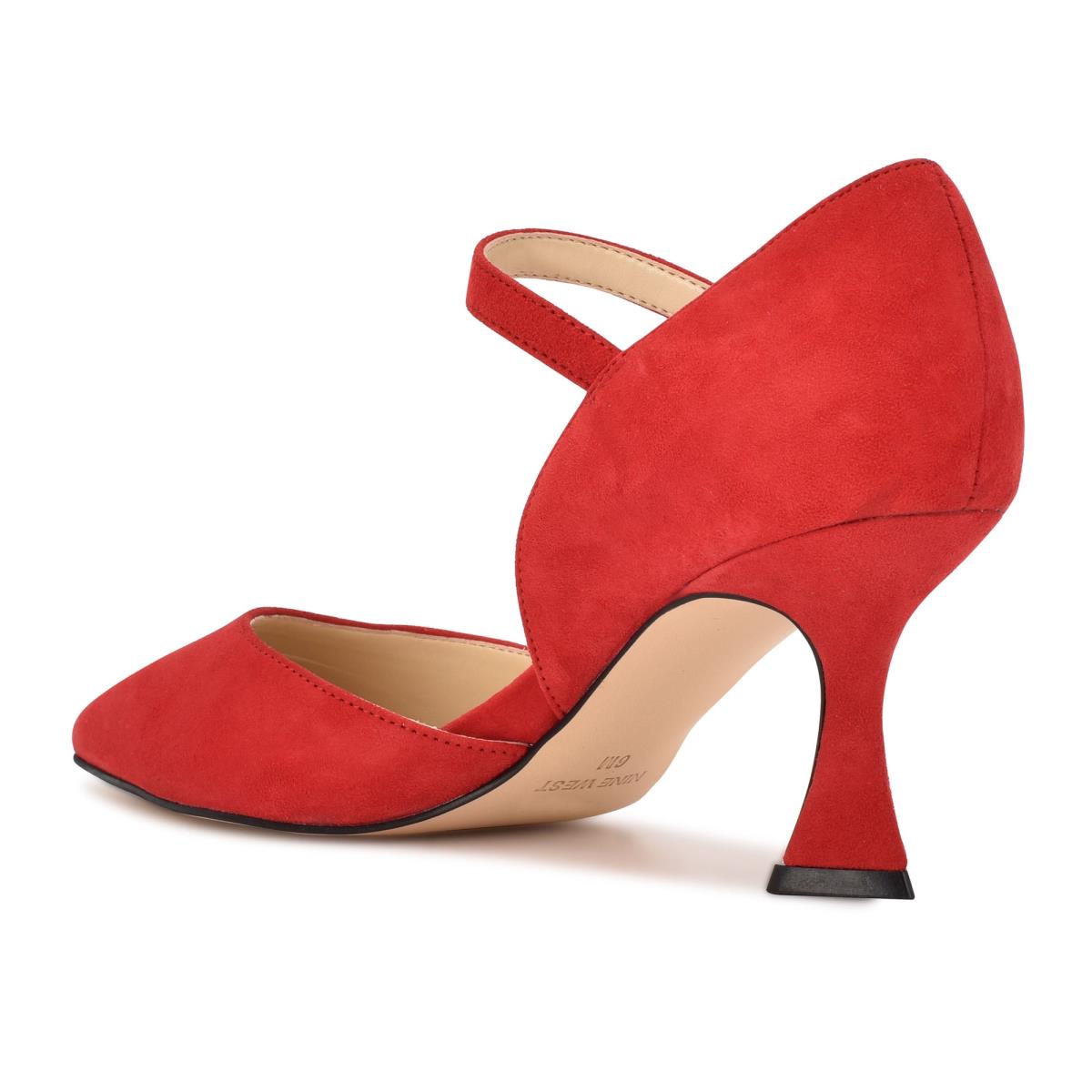 Red Women's Nine West Wanah Pointy Toe Pumps | XFEP51730