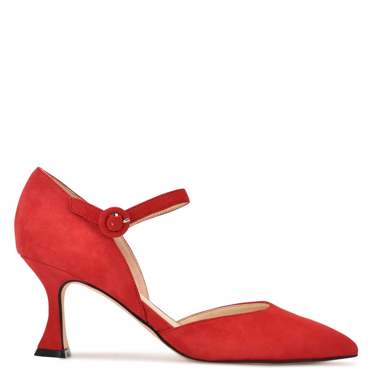 Red Women\'s Nine West Wanah Pointy Toe Pumps | XFEP51730