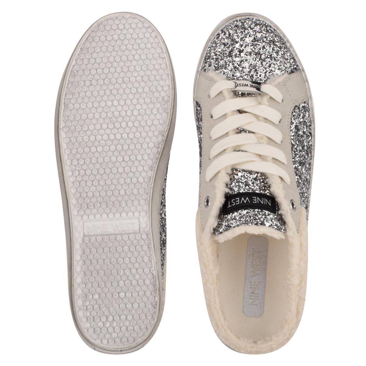 Silver Women's Nine West Beezie Slip On Sneaker | NPBO75814