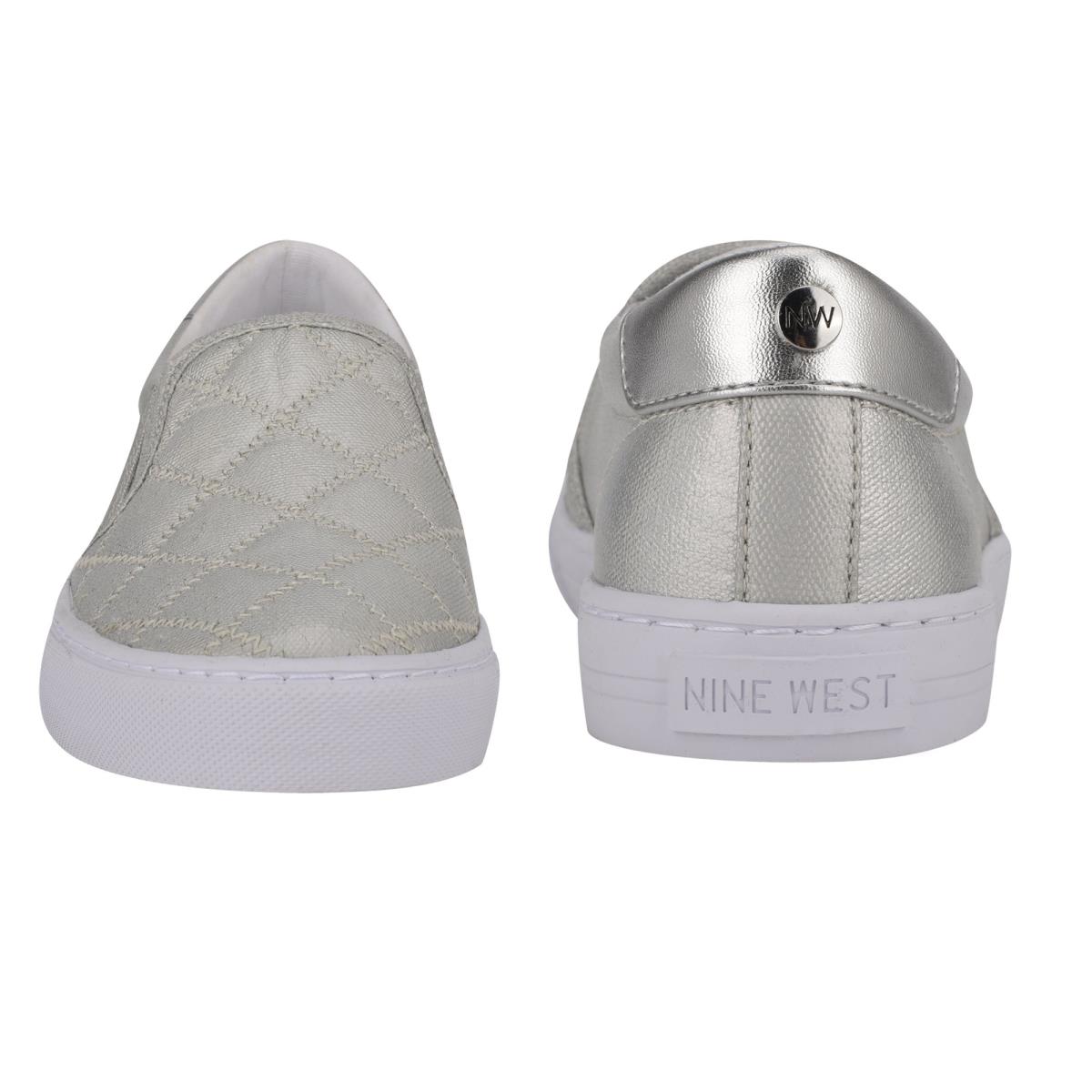 Silver Women's Nine West Lala Slip On Sneakers | QAED35912