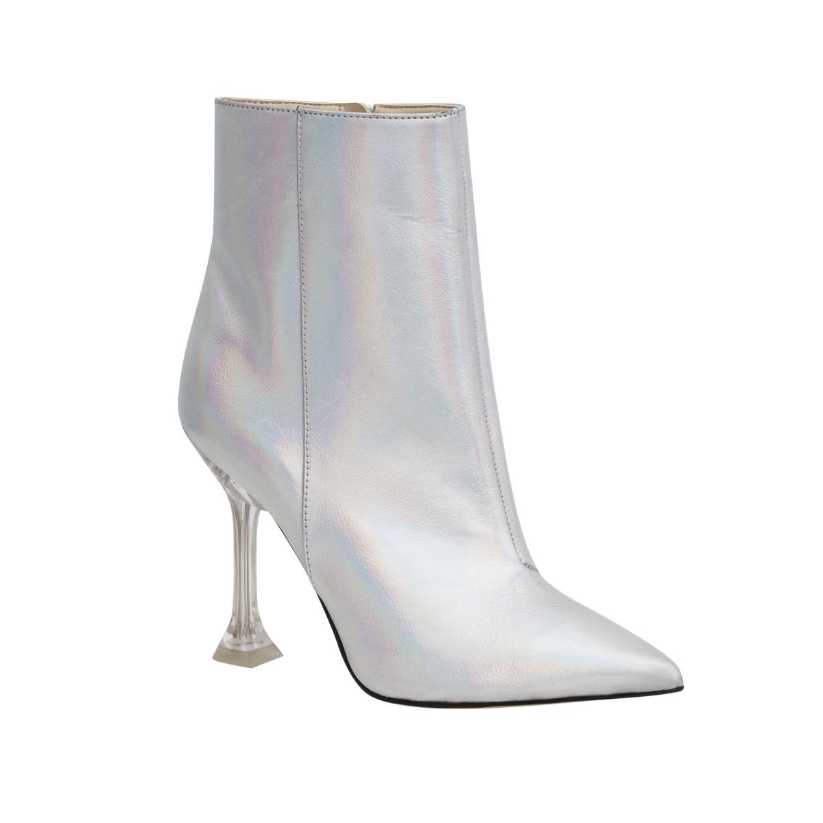 Silver Women's Nine West Tonight Dress Booties | KBPD83059