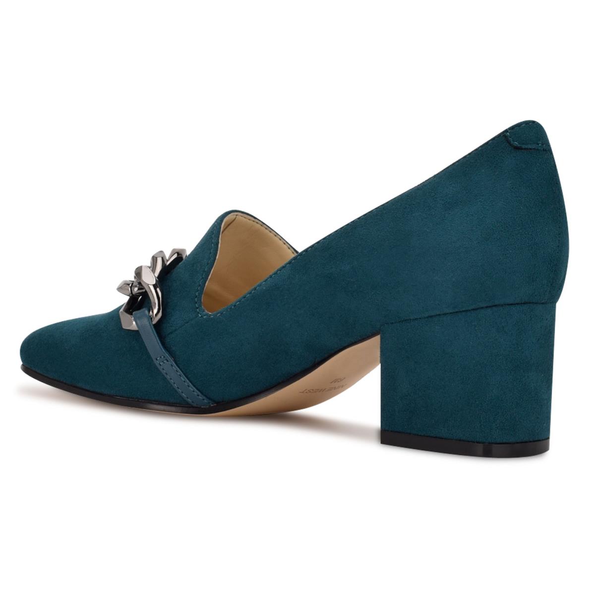 Turquoise / Turquoise Women's Nine West Remal Heeled Loafers | LGSH39418