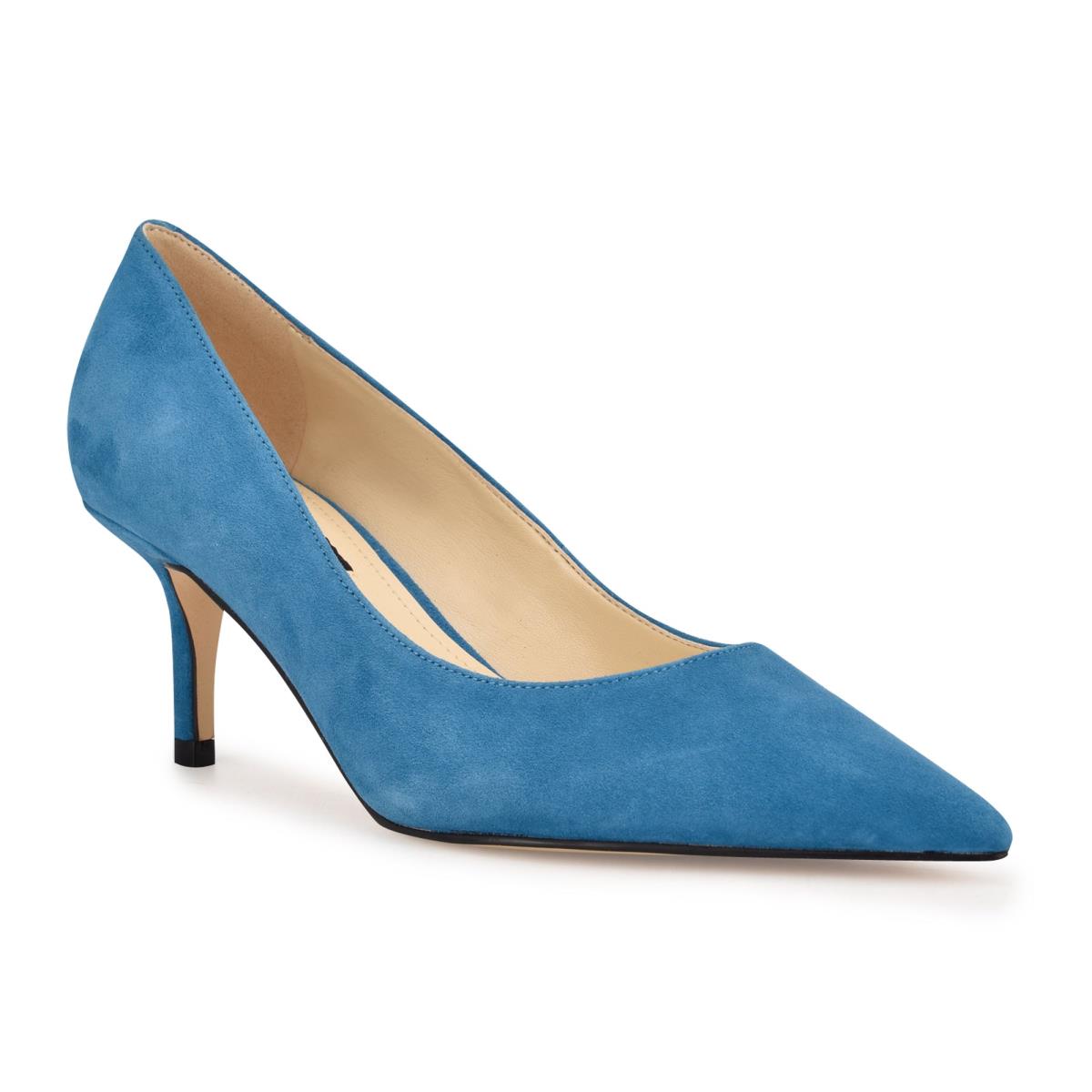 Turquoise Women's Nine West Arlene Pointy Toe Pumps | SXJG35486