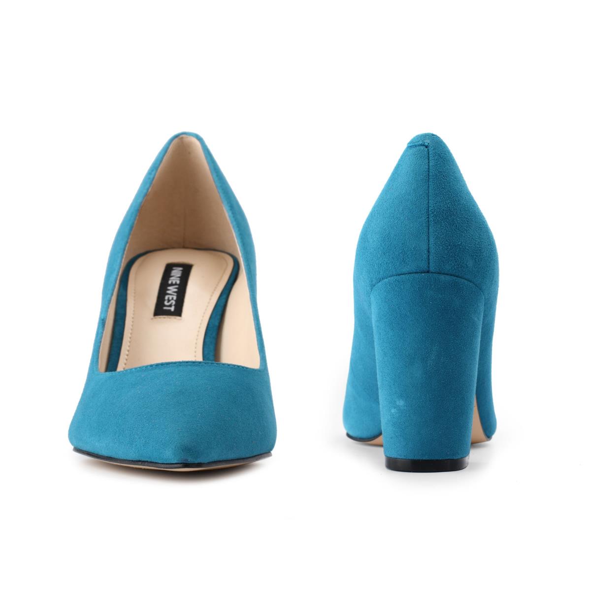 Turquoise Women's Nine West Cara Dress Pumps | KDMZ68154