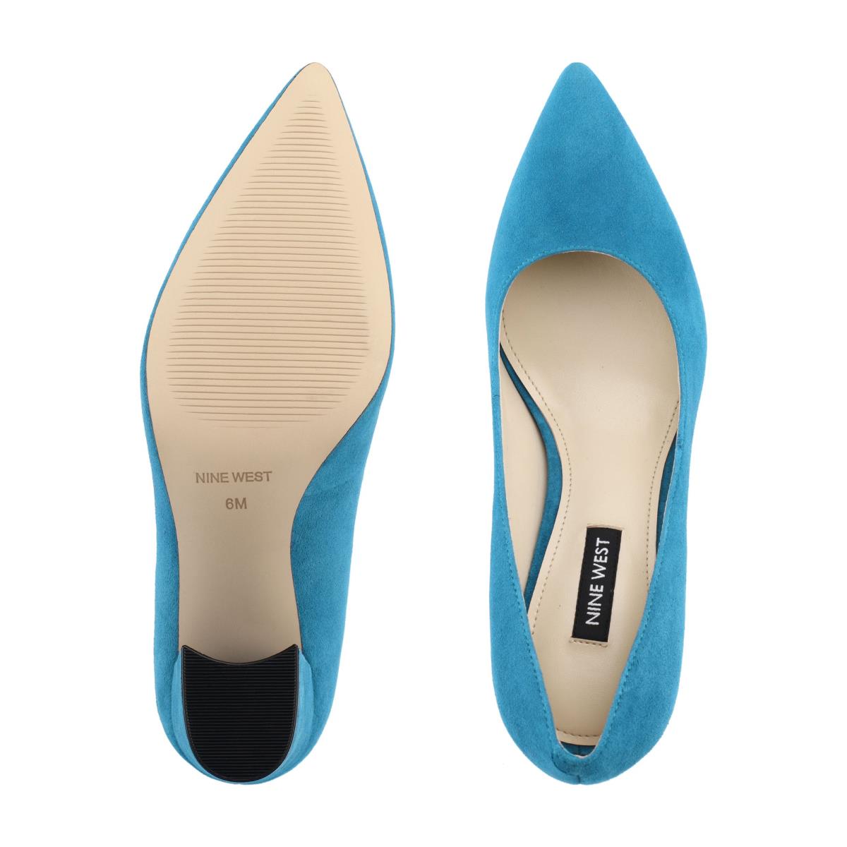 Turquoise Women's Nine West Cara Dress Pumps | KDMZ68154