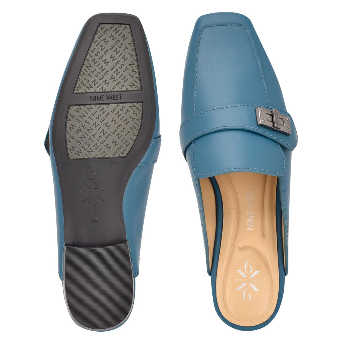 Turquoise Women's Nine West Neat 9x9 Loafer Mules | SCXN75342