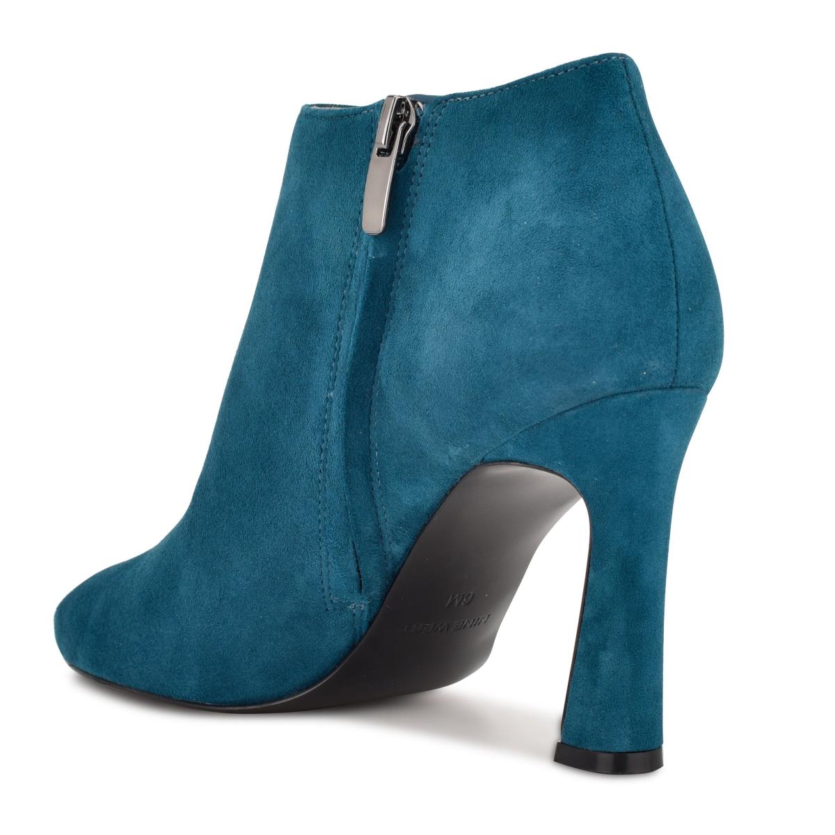 Turquoise Women's Nine West Raze Dress Booties | RMKC68901