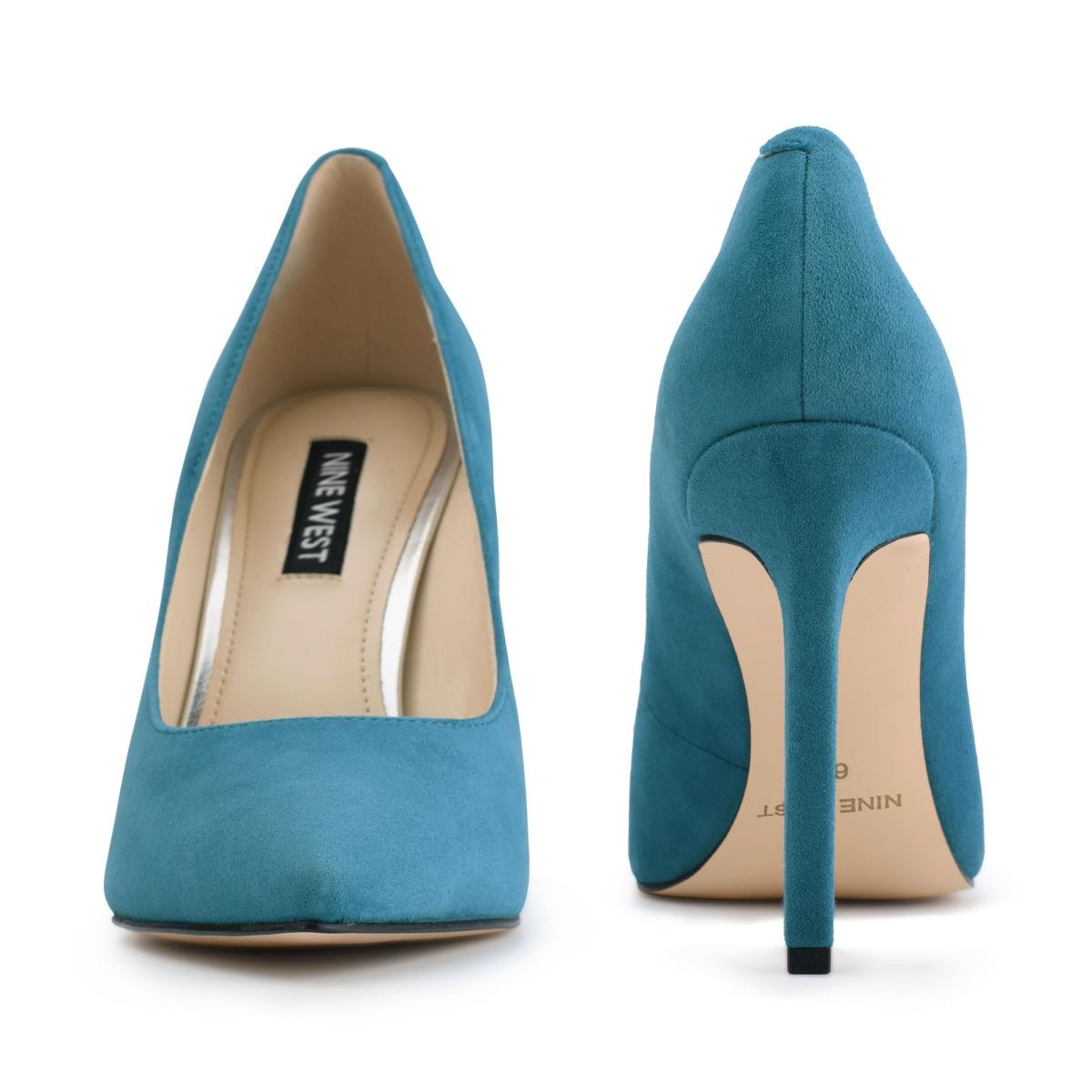 Turquoise Women's Nine West Tatiana Pointy Toe Pumps | DZPR78354