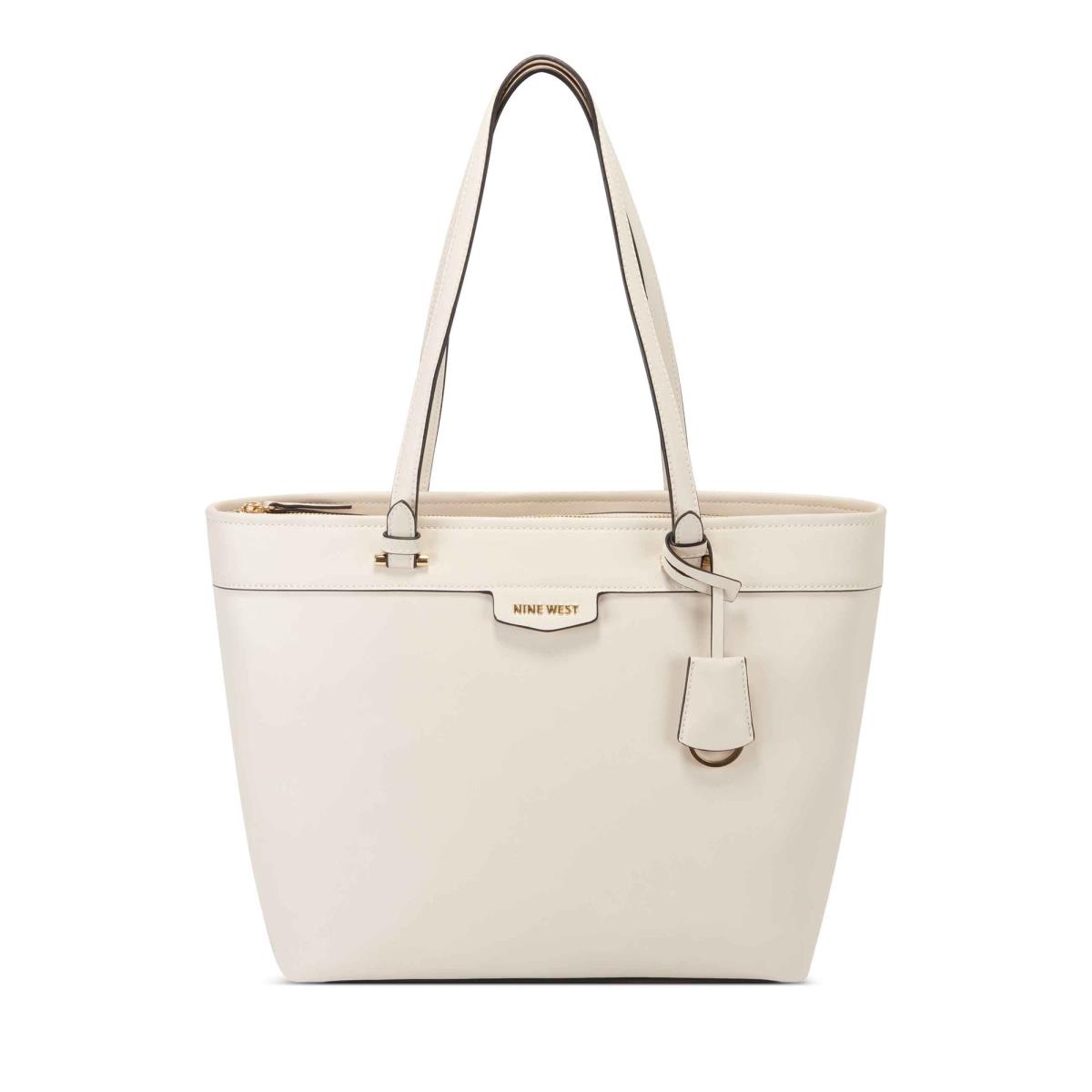 White Women\'s Nine West Nala Tote Tote Bags | RSEH31980