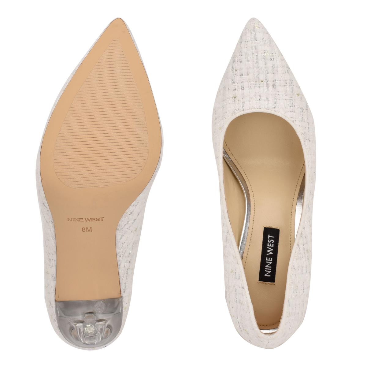 White Women's Nine West Tatiana Pointy Toe Pumps | RQBO53618