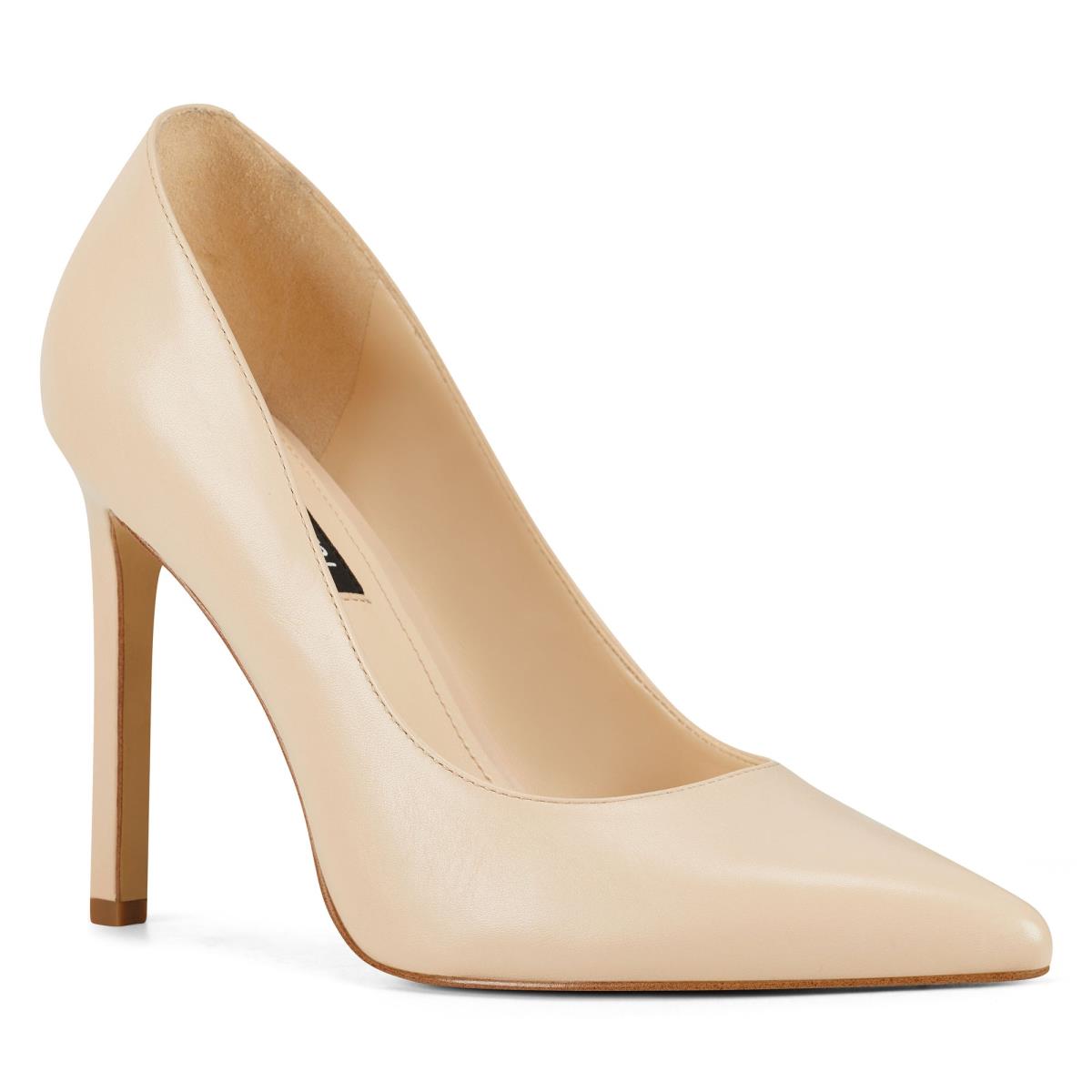 White Women's Nine West Tatiana Pointy Toe Pumps | UZXM02931