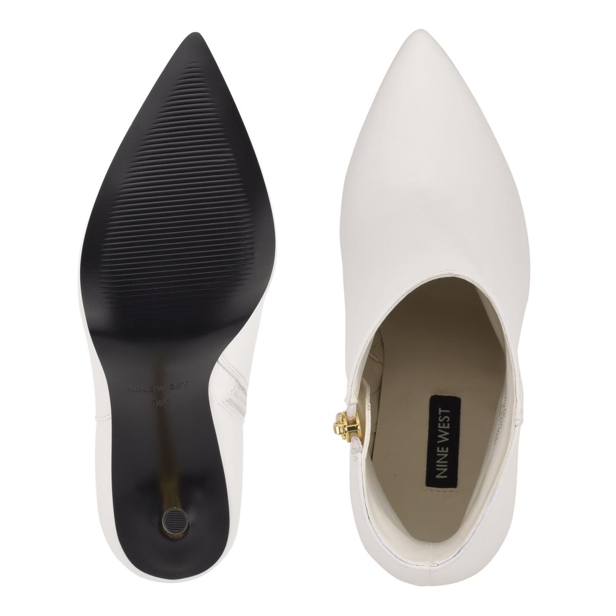 White Women's Nine West Tryin Dress Booties | KANY28465