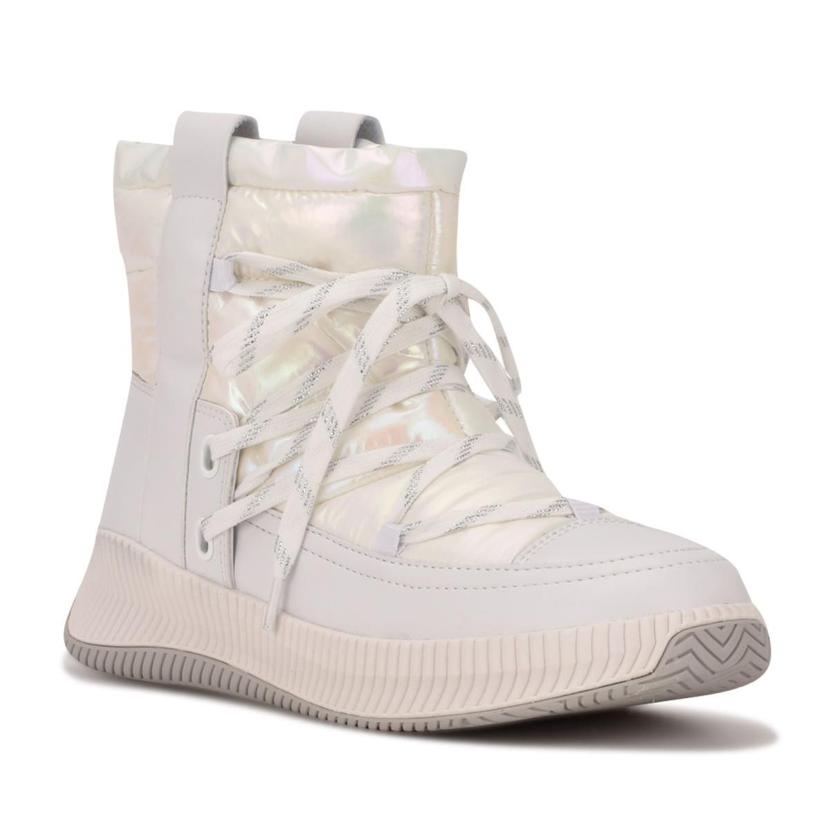 White Women's Nine West Tunnel Booties | KOBN06291