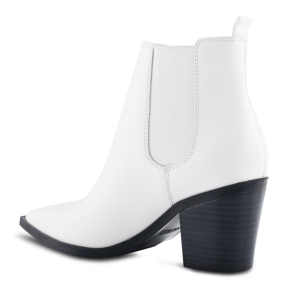 White Women's Nine West Wyllis Block Heel Booties | OZBD91532