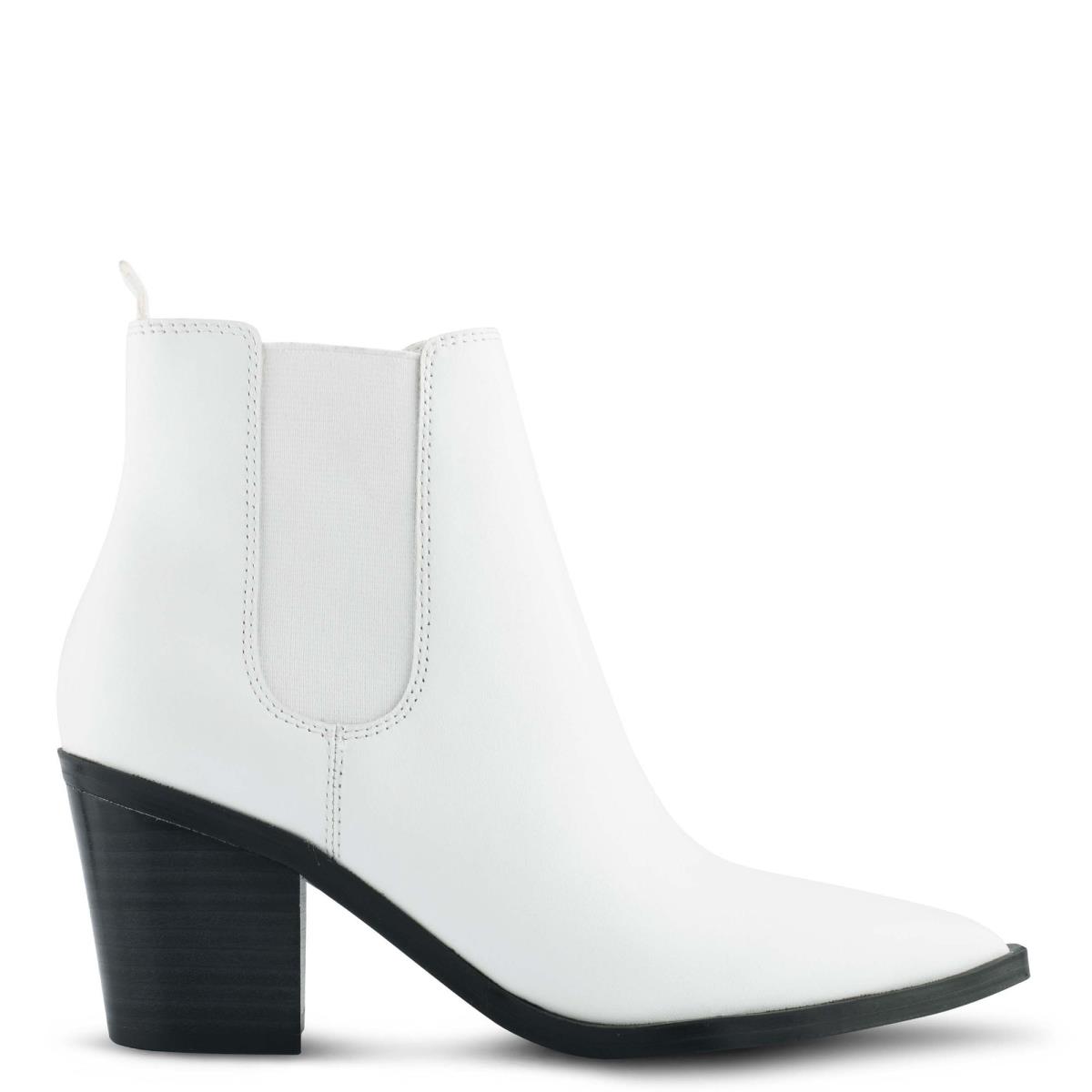 White Women\'s Nine West Wyllis Block Heel Booties | OZBD91532