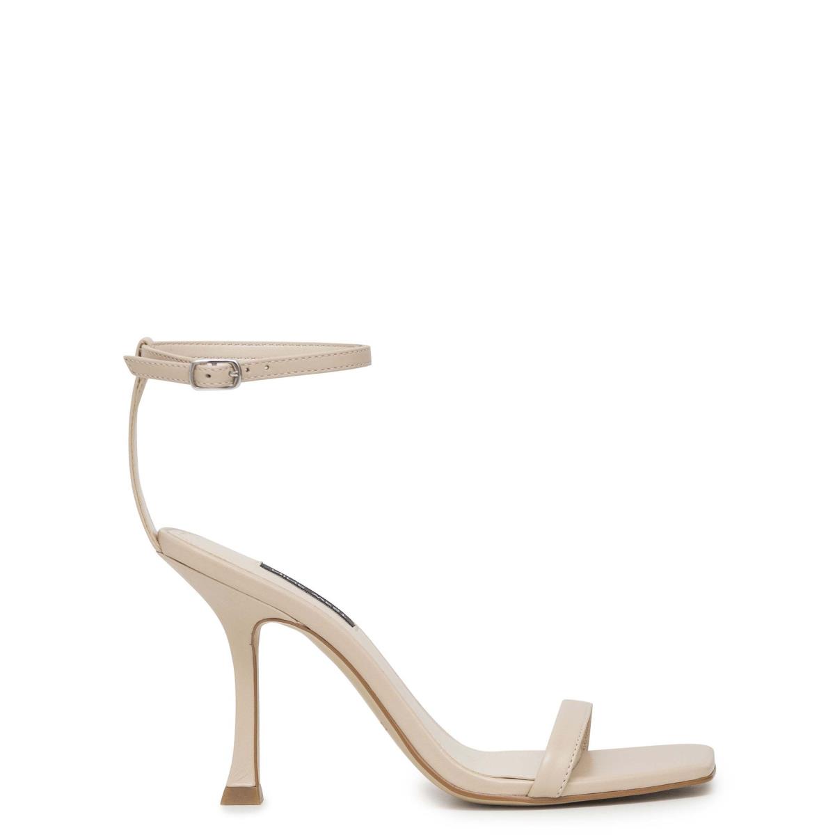 White Women\'s Nine West Yess Ankle Strap Sandals | MLUG79205