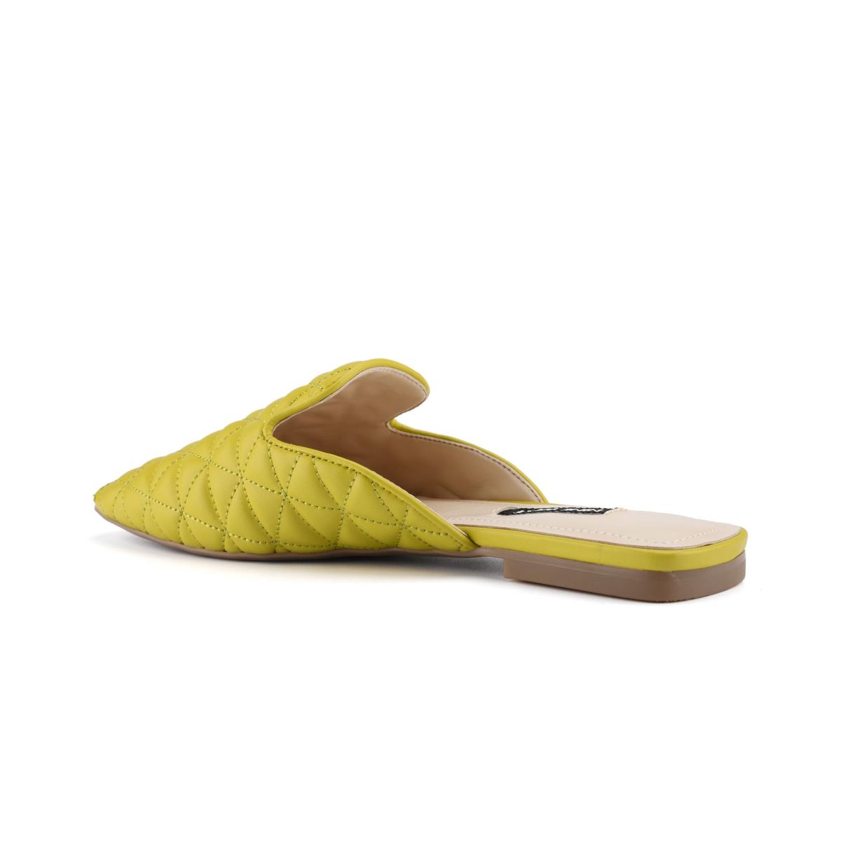 Yellow Women's Nine West Diamond Flat Mules | WNEP67518