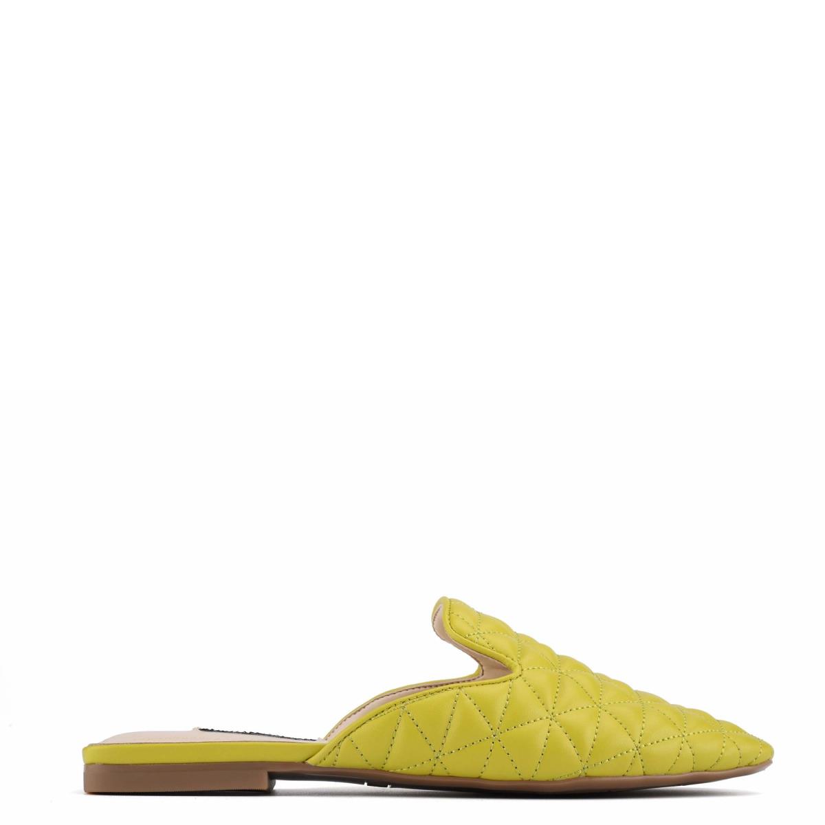 Yellow Women\'s Nine West Diamond Flat Mules | WNEP67518