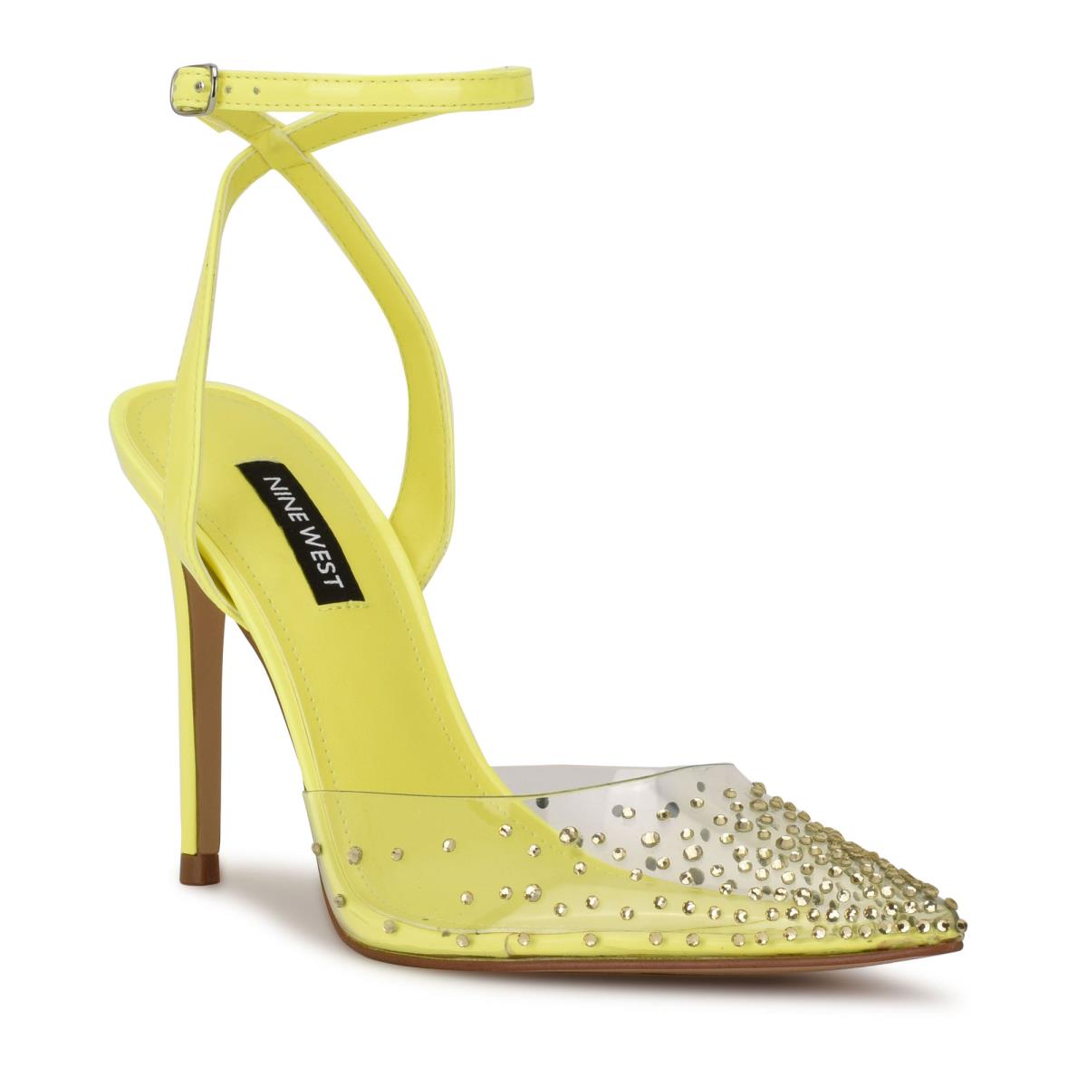 Yellow Women's Nine West Foreva Ankle Strap Dress Pumps | IPGH27689