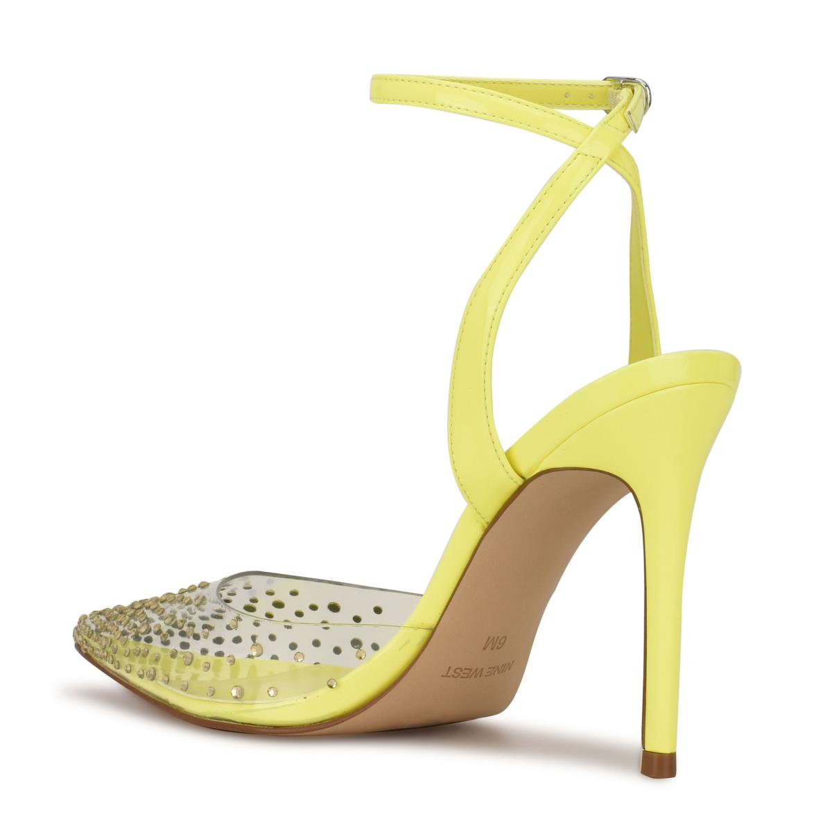 Yellow Women's Nine West Foreva Ankle Strap Dress Pumps | IPGH27689