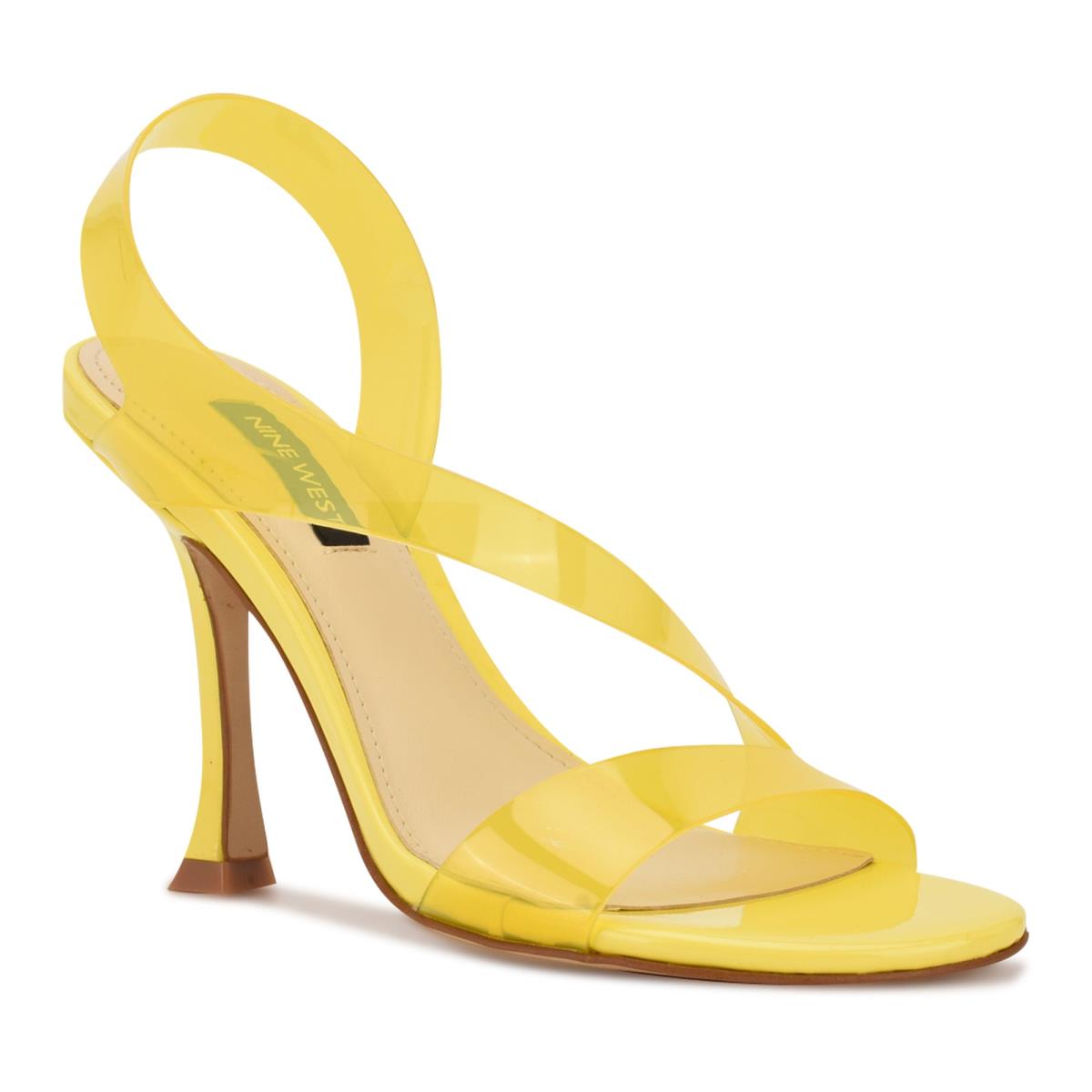 Yellow Women's Nine West Irise Dress Sandals | OSGV19068